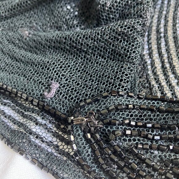 BLACK FULLY BEADED BOLERO / SHRUG - Picture 6 of 11